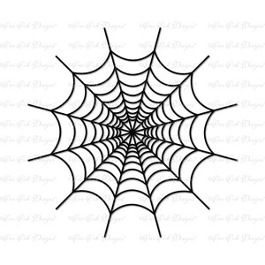 Spider Web SVG DXF PNG Cut File for Cameo, Cricut & other electronic cutters
