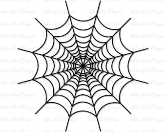 Puede incluir: Ilustración en blanco y negro de una telaraña. La telaraña está dibujada en forma circular con un punto central y líneas radiantes.