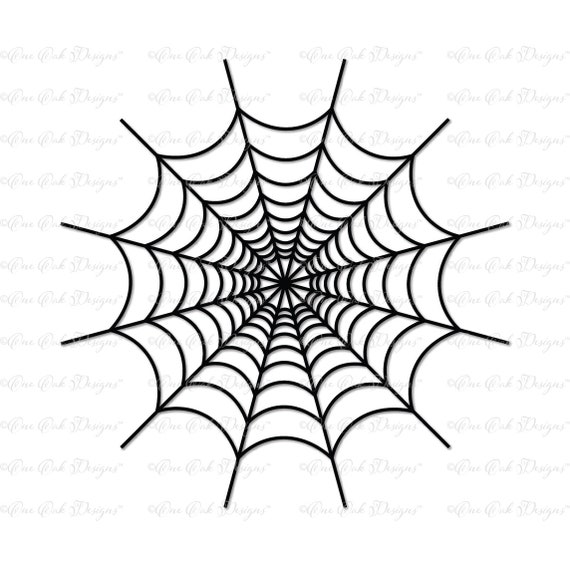 Spider Web Svg Dxf Png Cut File For Cameo Cricut Other Etsy