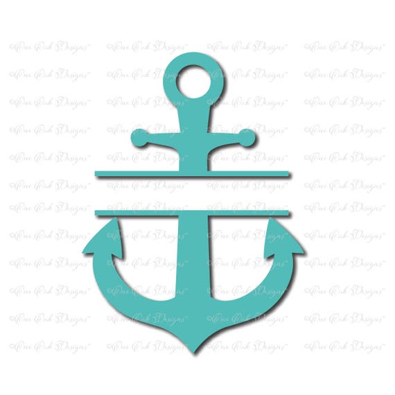 Split Anchor Svg File Svg Dxf Png Jpg Pdf For Cameo Etsy