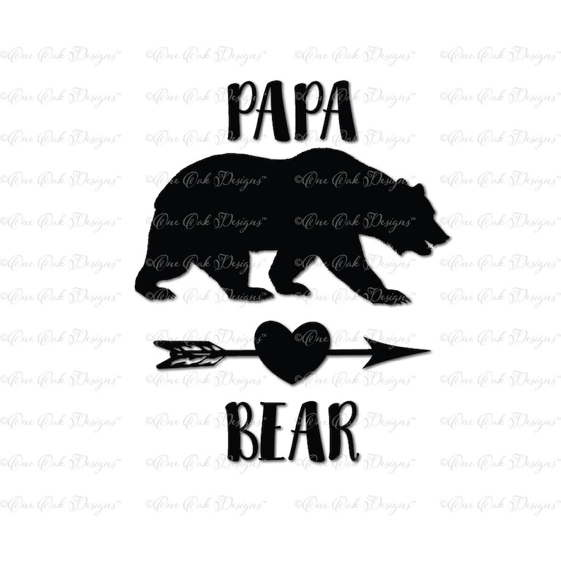 Download Papa Bear SVG DXF PNG File for Cameo Cricut and other | Etsy