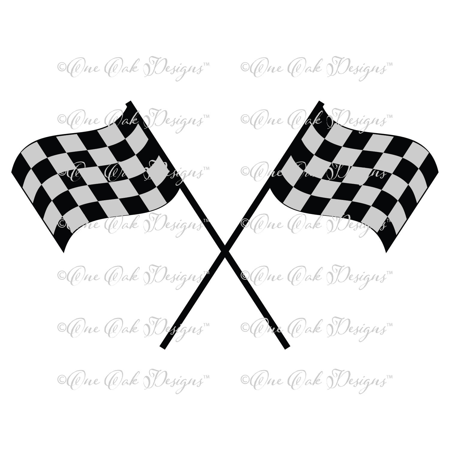 Download Crossed Checkered Flag 2 SVG File PDF DXF eps ai png jpg ...