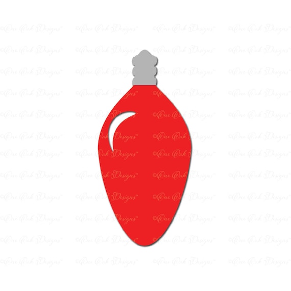 Download Christmas Light Bulb Svg Dxf Png Cut File For Cricut Cameo Etsy