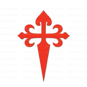 Cross of St. James Order of Santiago SVG DXF PNG Cut File for Cameo, Cricut & other electronic cutters image 1