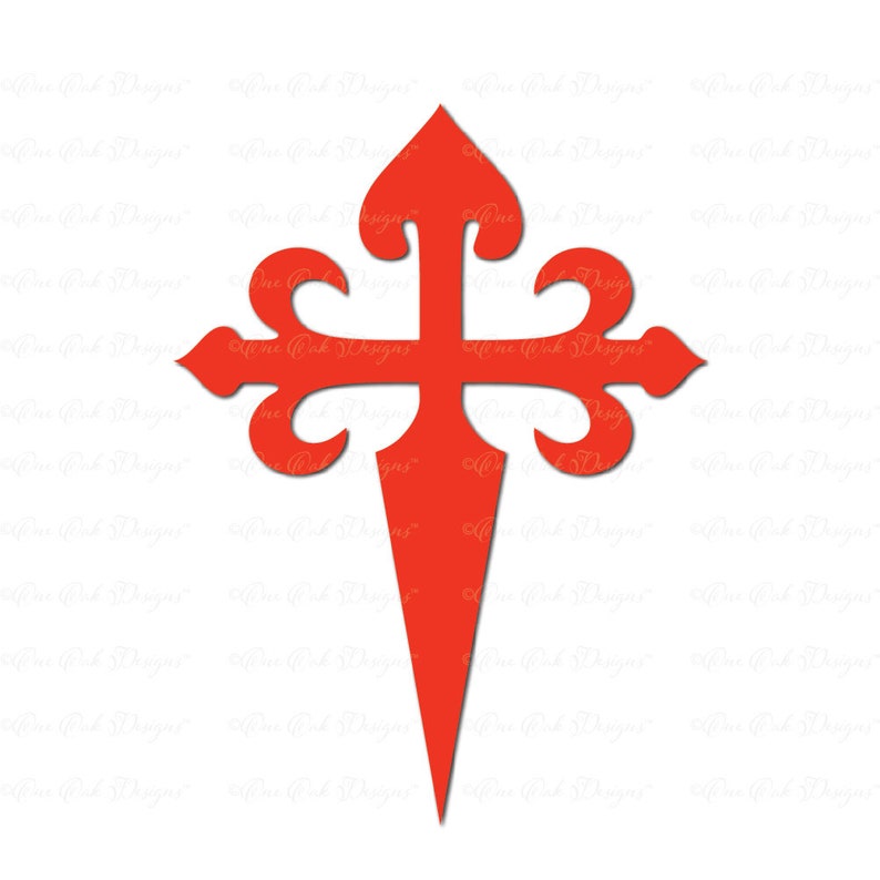 Cross of St. James Order of Santiago SVG DXF PNG Cut File for Cameo, Cricut & other electronic cutters image 1