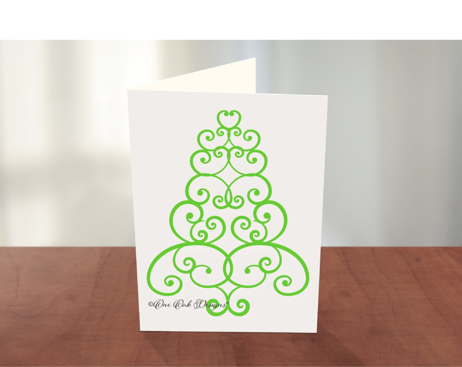 Swirly Tree SVG File Christmas Tree PDF / Dxf / Jpg / Png / - Etsy