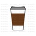 Coffee Cup SVG File svg dxf png pdf jpg for Cricut Cameo and other electronic cutting machines 