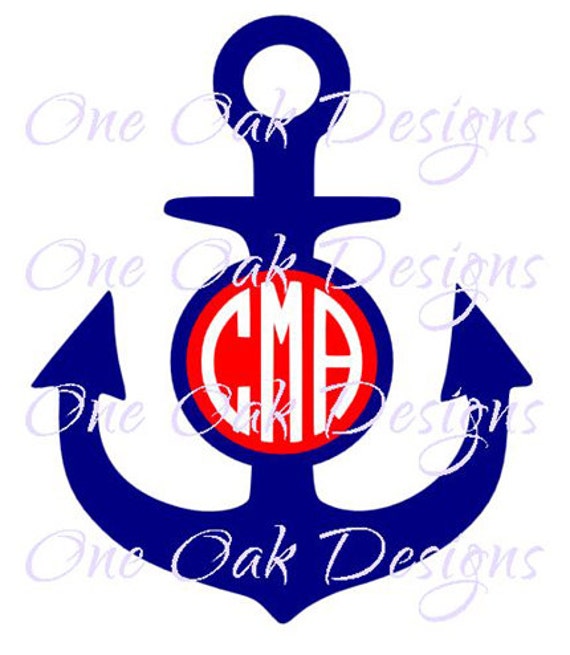 Download Free Anchor Circle Monogram Svg Dxf Pdf Ap Eps Png Jpg Svg Etsy SVG Cut Files