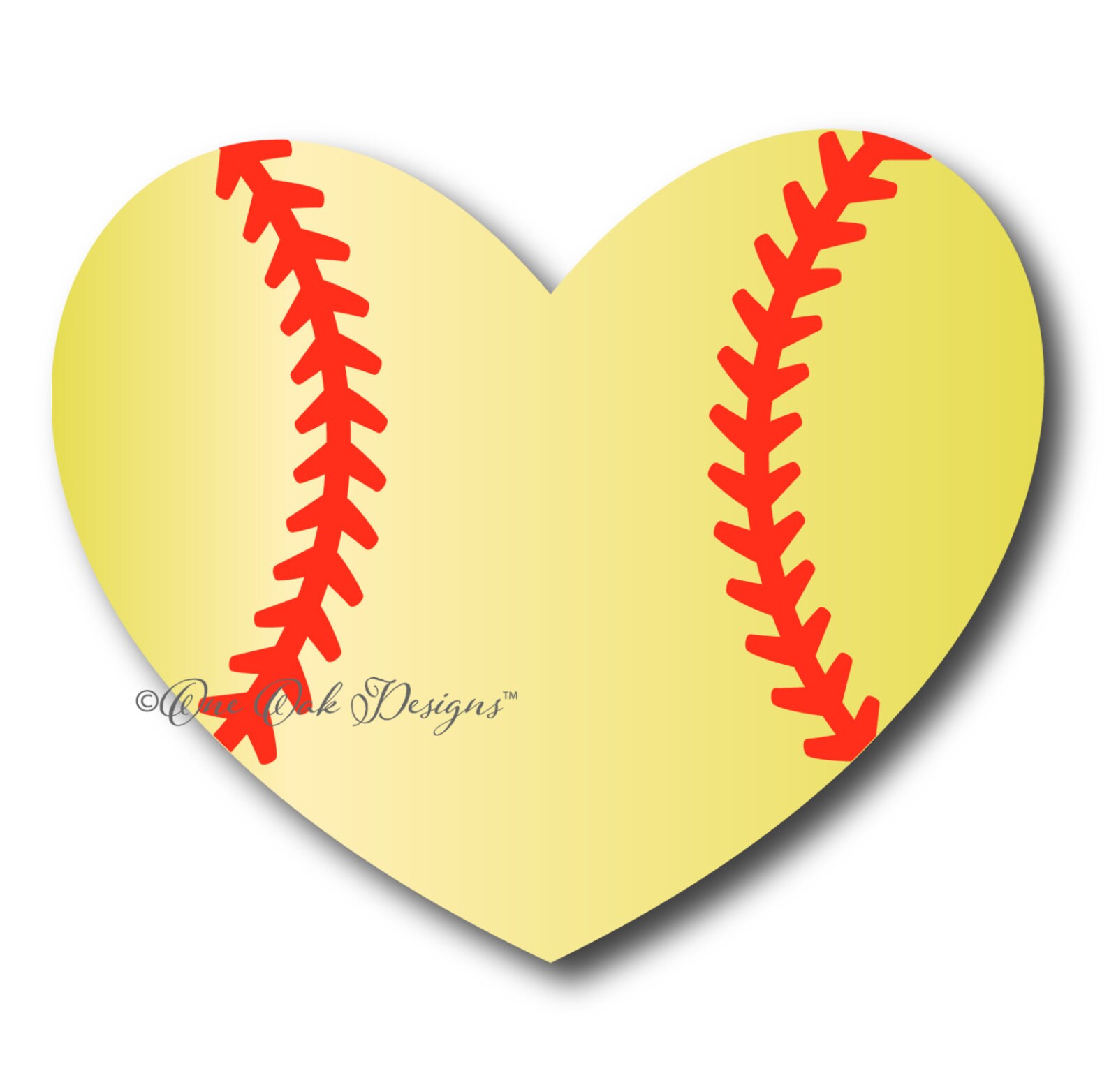 Baseball Softball Heart SVG File PDF DXF Eps Ai Png Jpg Etsy