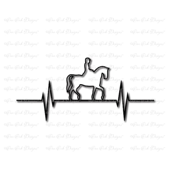 Download Horse Rider Ekg Svg Dxf Png Pdf Jpg For Cameo Cricut And Other Etsy PSD Mockup Templates
