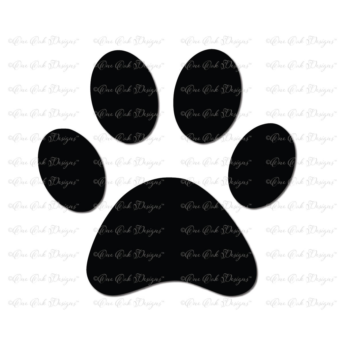 Download Paw Print SVG / PDF / jpg / png / dxf / SVG File for ...