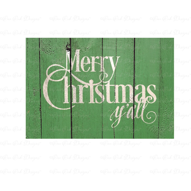 Merry Christmas Yall SVG DXF PNG Cut file for Cricut Cameo Brother Scan N Cut and other Electronic Cutters image 2