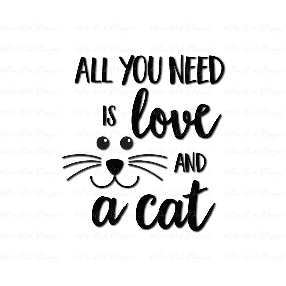SVG Cricut Cutting File Silhouette Printable Clipart Vector Digital Download Dxf Png Eps Ai I/'m Only Talking to my Cat Dog Bunny 3 Files