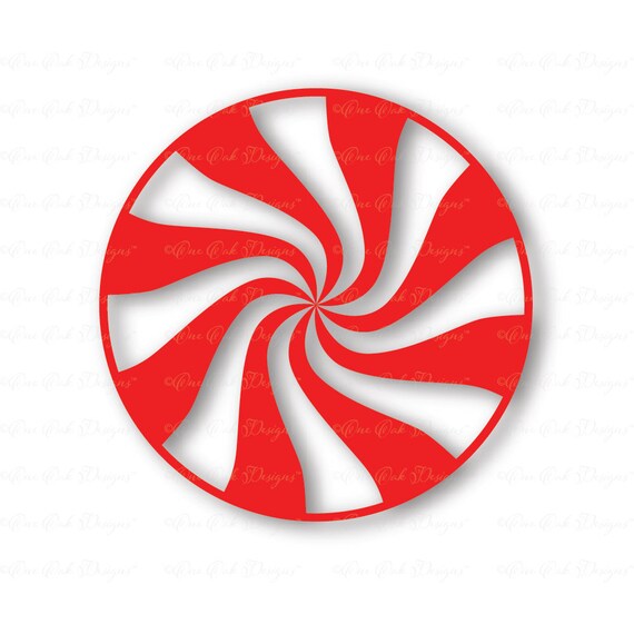 Download Peppermint Swirl Christmas Candy SVG DXF PNG Cut File for ...