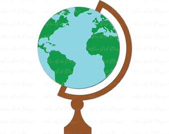 Globe SVG DXF png for Cameo for Cricut Explore & other electronic cutters