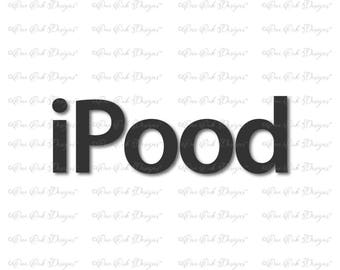 iPood Baby SVG Cut File dxf / pdf / png/ jpg for Cricut Explore, Cameo, Scan n Cut and other cutting machines