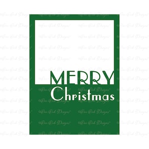 Frohe Weihnachten Rahmen Grußkarte SVG DXF PNG Datei für Cricut Cameo & anderen elektronischen Schneidemaschinen geschnitten