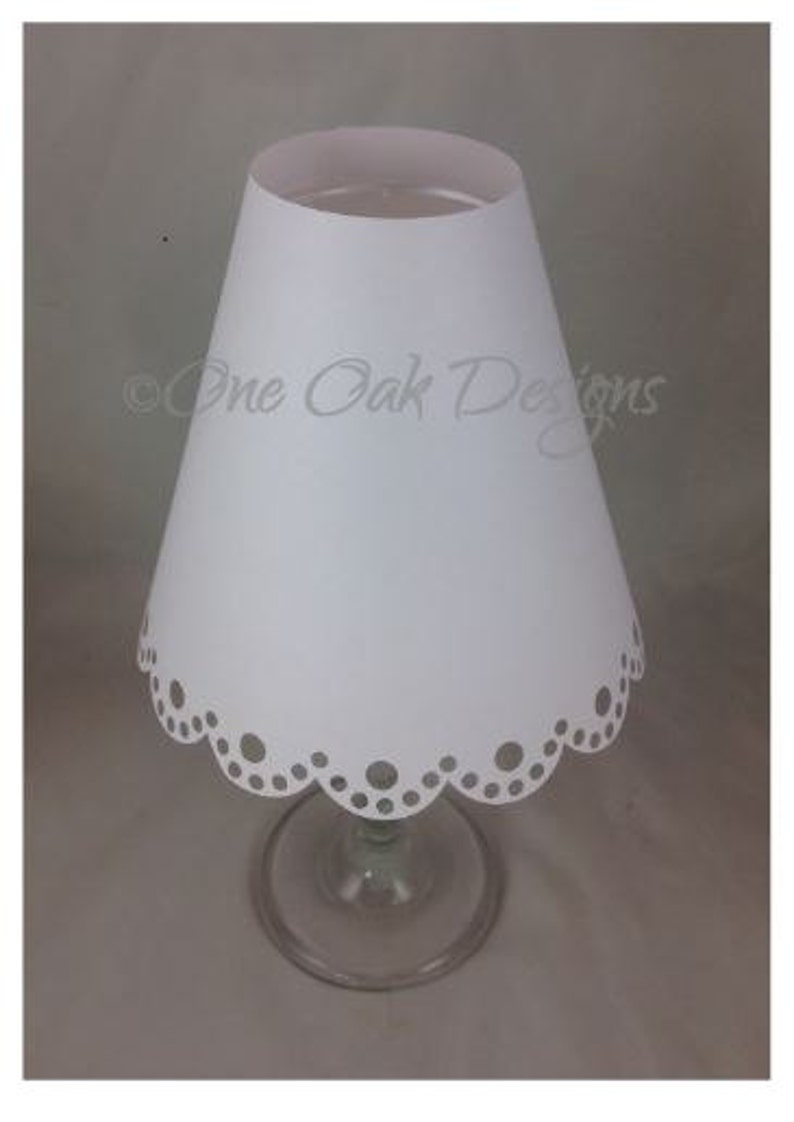 Wein Glas Lampe Schatten Lampenschirm überbacken 3D geschnitten Datei SVG PDF DXF Png für Cameo, Cricut & anderen elektronischen Schneidemaschinen Bild 4