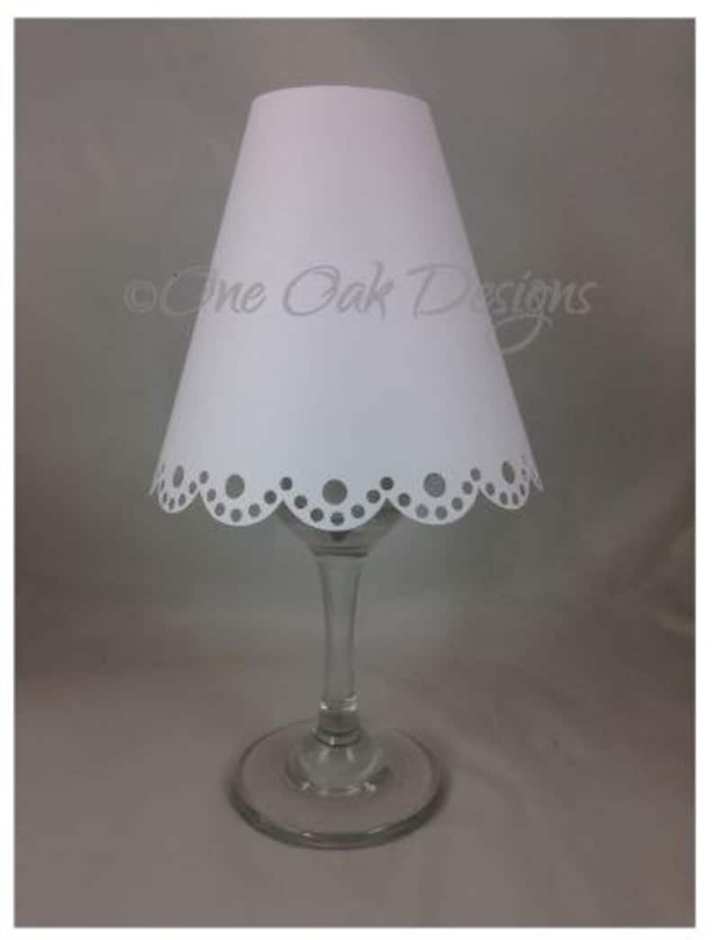 Wine Glass Lamp Shade Lampshade Scalloped 3d Cut File Svg Pdf Dxf Png For Cameo Cricut Other Electronic Cutting Machines