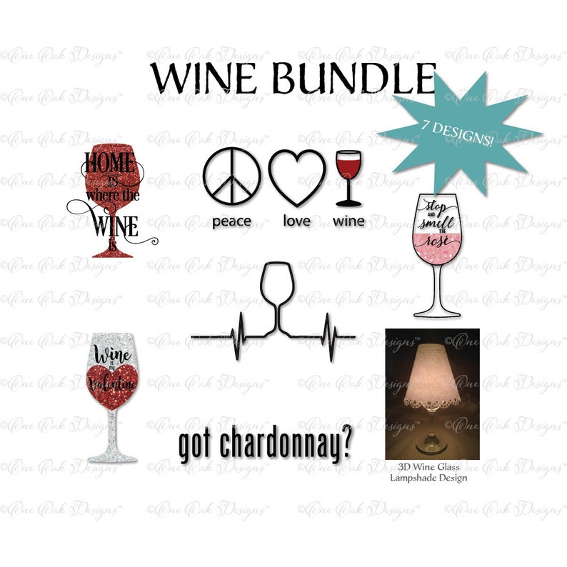 Download Wine Theme SVG Bundle for Cameo for Cricut and other | Etsy