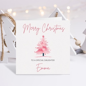 Tochter Weihnachtskarte, Weihnachtskarte für Tochter, personalisierte Weihnachtskarten Tochter, Weihnachtskarte Tochter, glückliche Weihnachtskarte