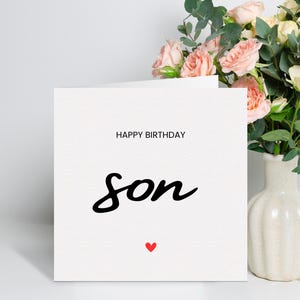 Happy Birthday Son Card, Son Birthday Card, Son Birthday Gift, To my Son, Birthday Card For Him, Son Birthday Card