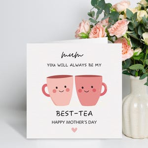 Biglietto per la festa della mamma, regalo per la mamma, regali per la festa della mamma per la mamma, buona festa della mamma, biglietto per la festa della mamma, per la mamma, Best-Tea
