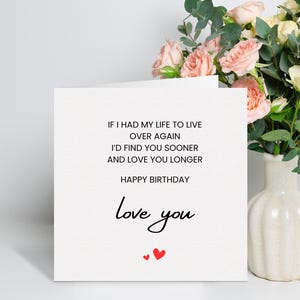Carte d'anniversaire petit ami, carte d'anniversaire pour lui, carte d'anniversaire mari, carte d'anniversaire petite amie, carte d'anniversaire pour elle, carte d'anniversaire amour