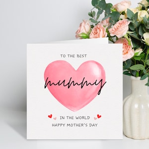 Mothers Day Card Mummy, Mothers Day Gift For Mummy, Mummy Mother&#39;s Day Cards, Personalised Mother&#39;s Day Card, Mummy Day Card, From Baby