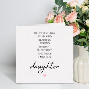 Carte d'anniversaire personnalisée belle-soeur - voeux personnalisable avec option de message imprimé - faite main au Royaume-Uni
