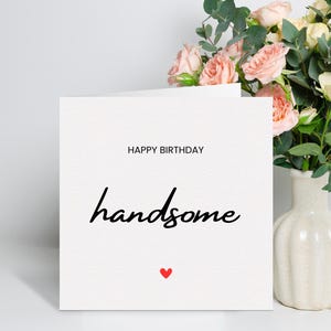 Belle carte de joyeux anniversaire, carte d'anniversaire de mari, cadeau d'anniversaire de petit ami, à mon fiancé, carte d'anniversaire pour lui, carte d'anniversaire de mari