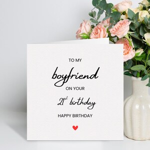Biglietto di auguri per il 21° compleanno del fidanzato, biglietto di auguri per il 21° compleanno del fidanzato, regalo di compleanno per il fidanzato, biglietto per il mio fidanzato, per lui, ventunesimo