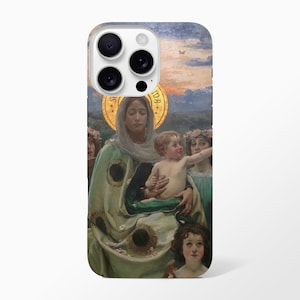 Jungfrau Maria, iPhone Hülle, Einzigartiges Design Geschenk