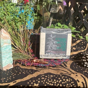 Rosemary + Nettle Charcoal Goat Milk Shampoo Bar - Now with added Rose and Hibiscus