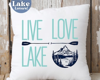 Lake House Pillow Cover, Lake Lover Gift, Lake Home Gift, Lake Life Throw Pillow, Lake House Decor, Lake House Gift, Lake House Warming Gift