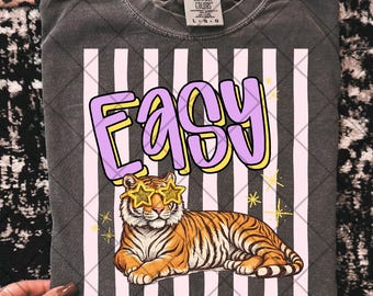 Easy tiger png tiger star glasses png preppy tiger striped png pink tiger png trendy png spring png preppy png summer png trending png bouti