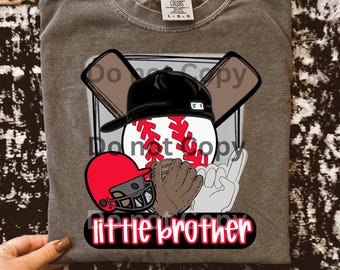 Baseball brother png baseball digital download baseball little brother png baseball bro baseball hat png boy baseball png baseball shirt