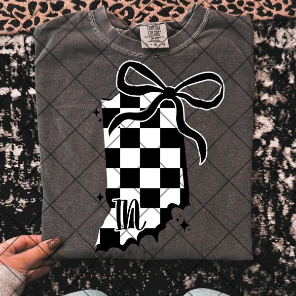 IN checkered png Indiana check png check png Indiana state digital IN png IN shirt png Indiana shirt png trendy png check shirt in png india