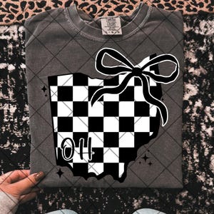 OH checkered png Ohio png checkered png Ohio state digital oh png oh shirt png retro Ohio shirt png trendy png retro check png preppy oh