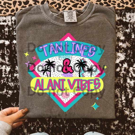 Tan line and alani vibes png alani png lakin png bright lake png colorful lake png alani shirt png lake life png 90s lake png retro beach