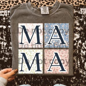 Floral quilted mama png png antique digital download png mama coquette bow png hey mama floral png retro shirt png girly png retro mama png