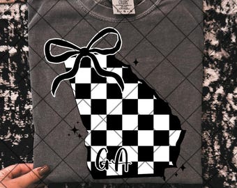 Georgia a cuadros PNG Georgia Check PNG Georgia State Digital GA PNG Georgia Shirt PNG Georgia Shirt PNG Trendy PNG Check Shirt GL PNG George