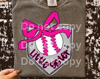 Softball sister png softball digital download softball little sister png softball sister softball bow png girly softball png png softball sh