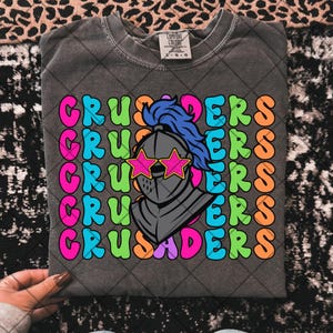 Preppy crusader png crusader sunglasses png crusader school mascot png colorful crusader png game day png game day football png school sader