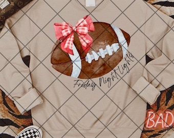 Friday night lights png football png high school football png Friday night lights bow png football bow png football girl shirt png school