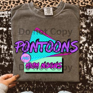 Pontoons and high noons png pontoon png lakin png bright lake png colorful lake png pontoon boat png lake life png 90s lake png girl lake pn