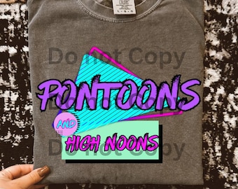 Pontoons and high noons png pontoon png lakin png bright lake png colorful lake png pontoon boat png lake life png 90s lake png girl lake pn