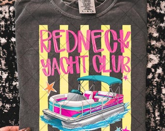 Club náutico Redneck png camisa de lago png barcaza de fiesta png barco de lago png yate redneck png yate a rayas png vida en el lago png verano png de moda png