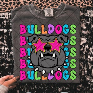Preppy bulldog png bulldog school mascot png bulldog png game day png colorful bulldog football school spirit png school mascot bulldog sung