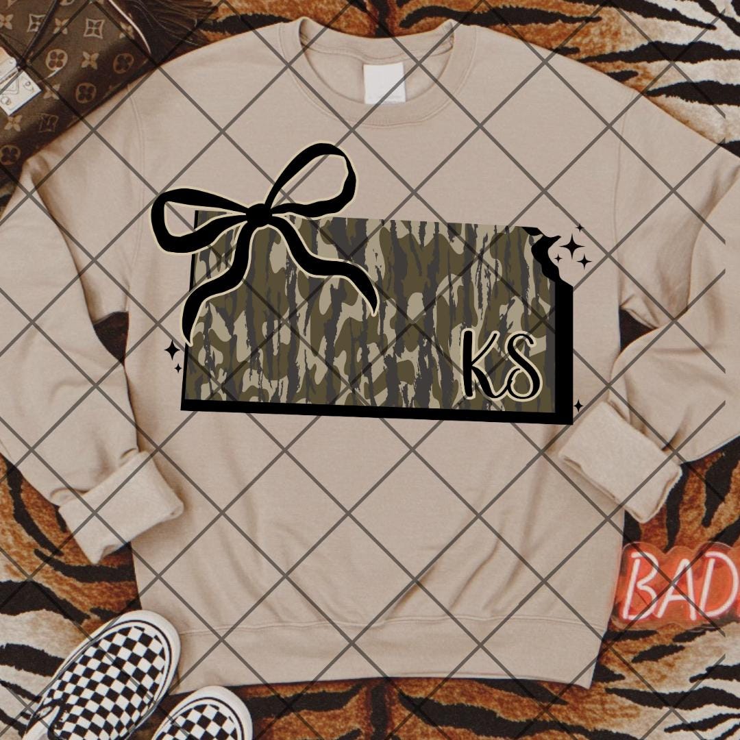 KS bottomland png Kansas camo png camo png Kansas state digital KS png KS shirt png Kansas shirt png trendy png camo shirt ks png Kansas